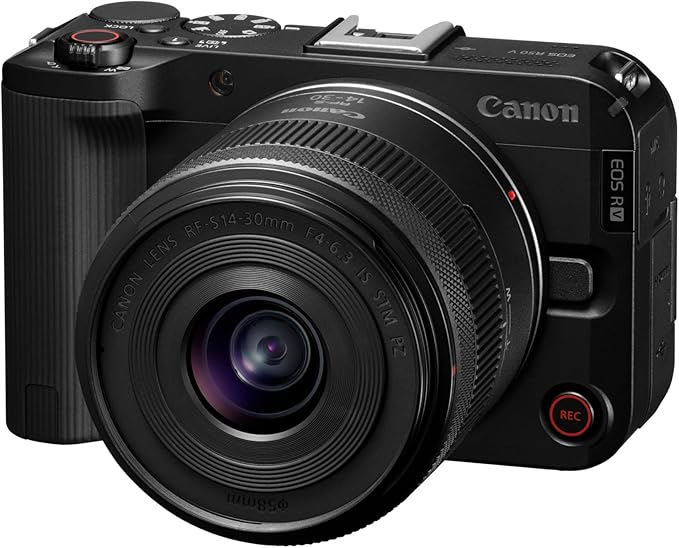 NEW Canon Digital Single-Lens Camera EOS R50V Lens Kit (RF-S14-30PZ)/Black