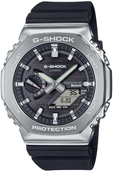 (NEW)　Casioak G-SHOCK G-STEEL Smartphone Link Casio CASIO Solar Ana-Digi Watch Black GBM-2100-1A Imported Model [Parallel Import]