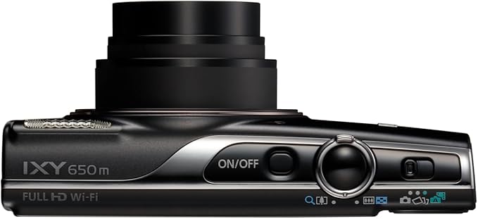 NEW Canon Compact Digital Camera IXY 650m Black, 12x Optical Zoom, Wi-Fi Compatible IXY650mBK