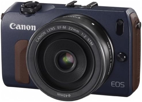 NEW Canon Mirrorless Interchangeable Lens Camera EOS M Double Lens Kit including EF-M18-55mm F3.5-5.6 IS STM/EF-M22mm F2 STM Bay Blue EOSMBL-WLK