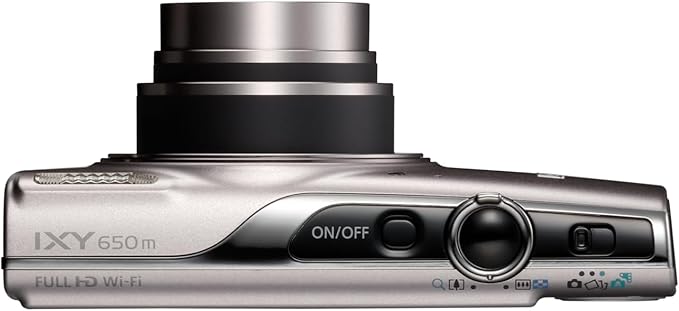 Canon Compact Digital Camera IXY 650m Silver, 12x Optical Zoom/Wi-Fi Compatible IXY650mSL