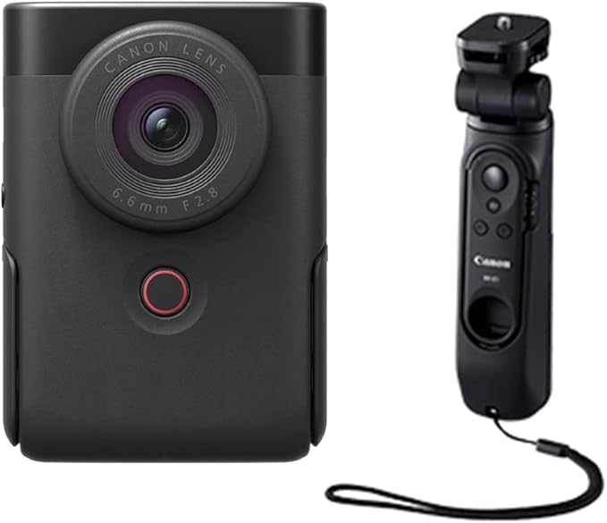 NEW Canon Vlog Camera PowerShot V10 Tripod Grip Kit Black PSV10TRIPODKITBK