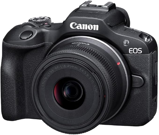 NEW Canon Mirrorless Camera EOS R100 Standard Zoom Lens Kit (RF-S18-45) Black/APS-C/Approx. 356g EOSR100-1845ISSTMLK