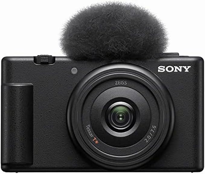 NEW Sony / Vlog Camera / VLOGCAM / Digital Camera / Video / Selfie / ZV-1F / Body / Wind Screen Included / 20mm F2.0 Prime Lens / Black / ZV-1F B