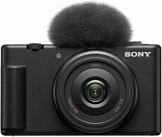 NEW Sony / Vlog Camera / VLOGCAM / Digital Camera / Video / Selfie / ZV-1F / Body / Wind Screen Included / 20mm F2.0 Prime Lens / Black / ZV-1F B