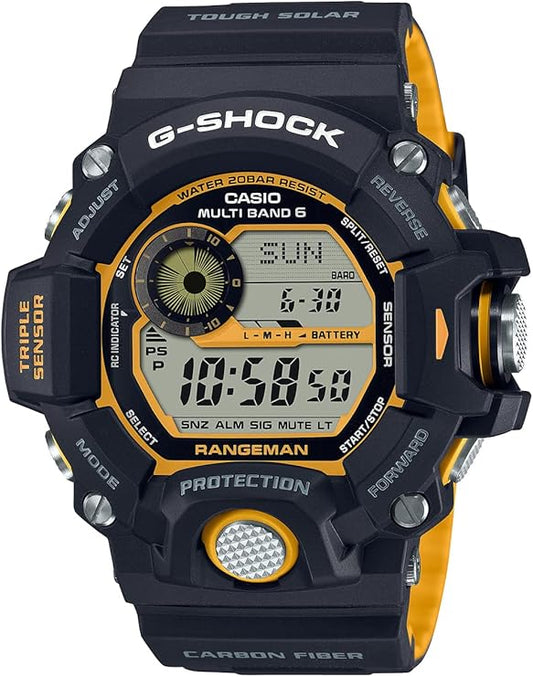 (NEW)　[G-SHOCK] [Casio] Watch [Authentic Domestic Product] RANGEMAN Radio Solar GW-9400YJ-1JF Men's Black x Yellow