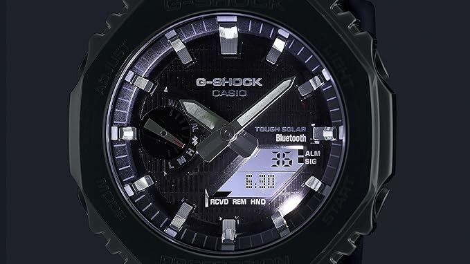 (NEW)　Casioak G-SHOCK G-STEEL Smartphone Link Casio CASIO Solar Ana-Digi Watch Black GBM-2100-1A Imported Model [Parallel Import]