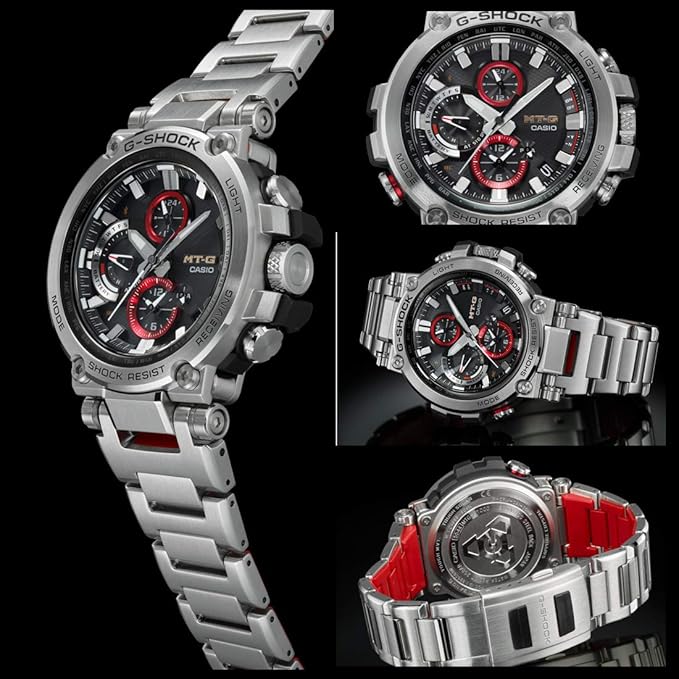 (NEW)　[Casio] Watch G-Shock [Domestic Genuine Product] MT-G Bluetooth Equipped Radio Solar MTG-B1000D-1AJF Men's Silver