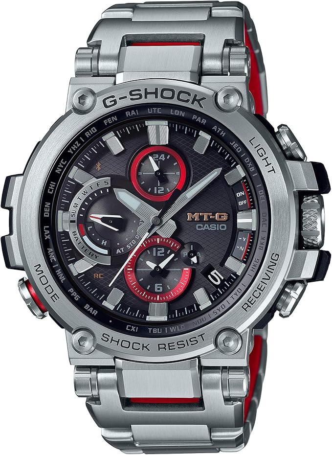 (NEW)　[Casio] Watch G-Shock [Domestic Genuine Product] MT-G Bluetooth Equipped Radio Solar MTG-B1000D-1AJF Men's Silver