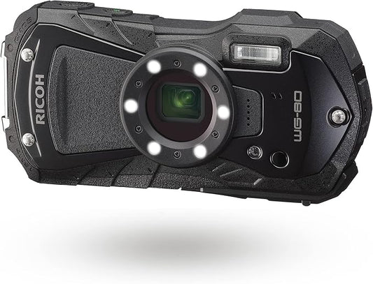 NEW RICOH WG-80 BLACK Ricoh True Waterproof Digital Camera, 14m Waterproof (2 hours continuous)