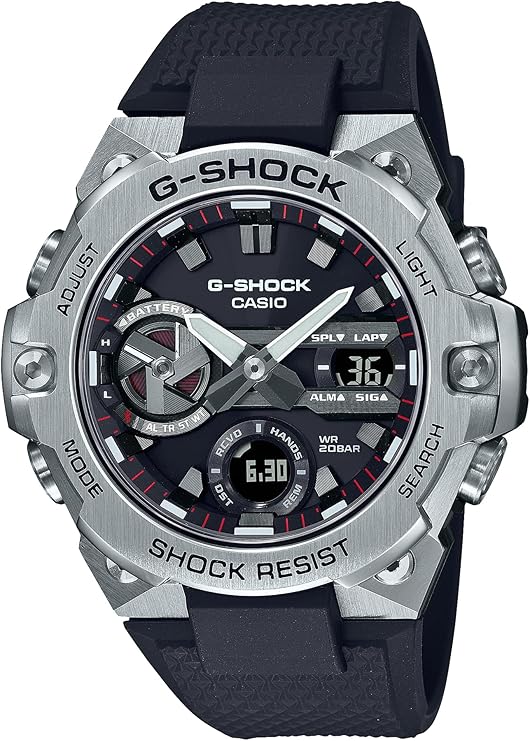 (NEW)[Casio] Wristwatch G-SHOCK [Domestic genuine product] G-STEEL Smartphone Link Carbon Core Guard Structure GST-B400-1AJF Men's Black