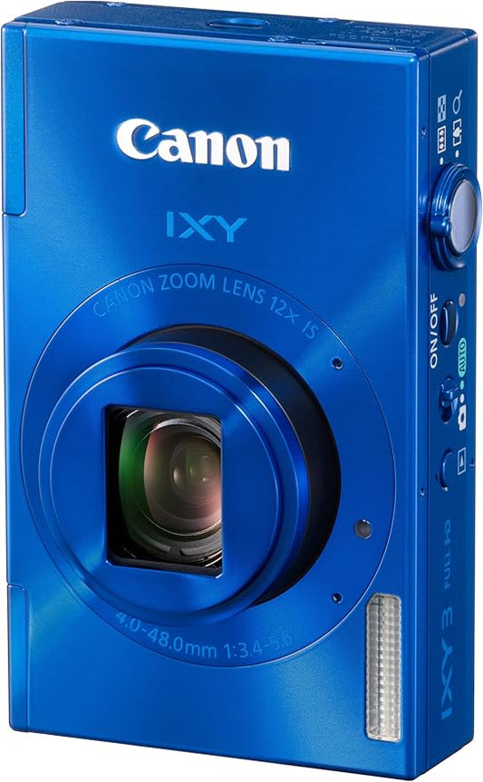 NEW Canon Digital Camera IXY 3 Approx. 10.1 Megapixels 12x Optical Zoom Blue IXY3(BL)