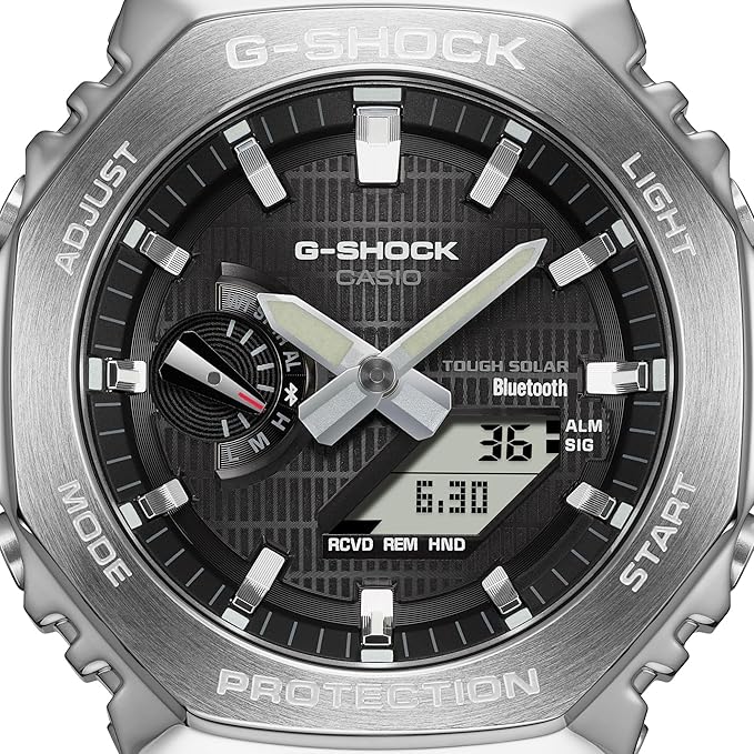 (NEW)　Casioak G-SHOCK G-STEEL Smartphone Link Casio CASIO Solar Ana-Digi Watch Black GBM-2100-1A Imported Model [Parallel Import]