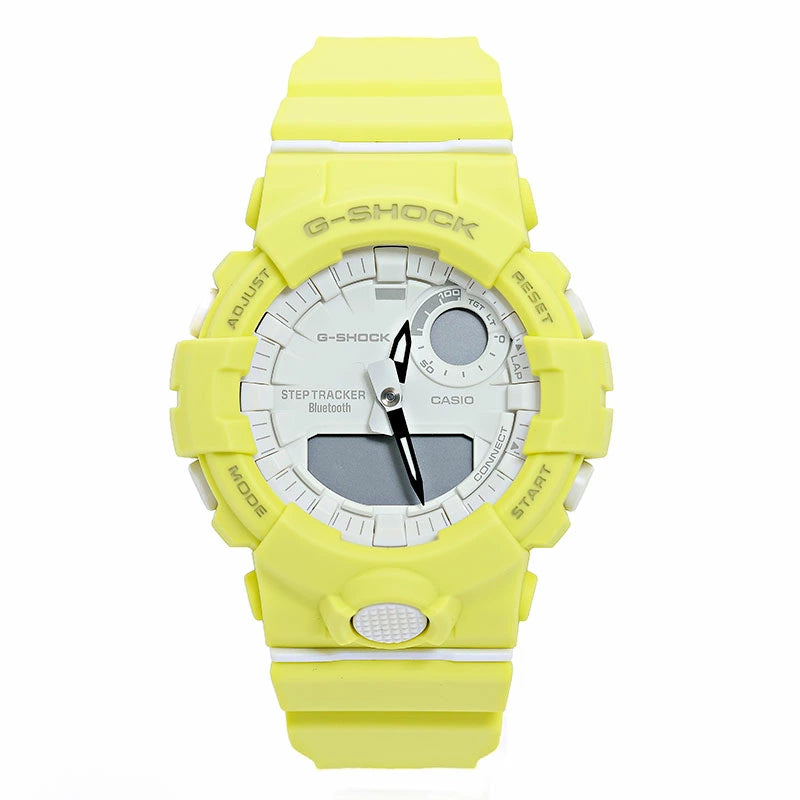 NEW Casio Men's G-SHOCK White Yellow GMA-B800-9A Watch