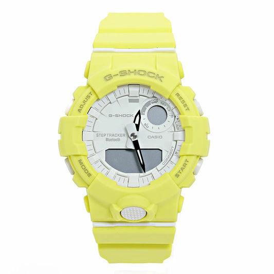 NEW Casio Men's G-SHOCK White Yellow GMA-B800-9A Watch