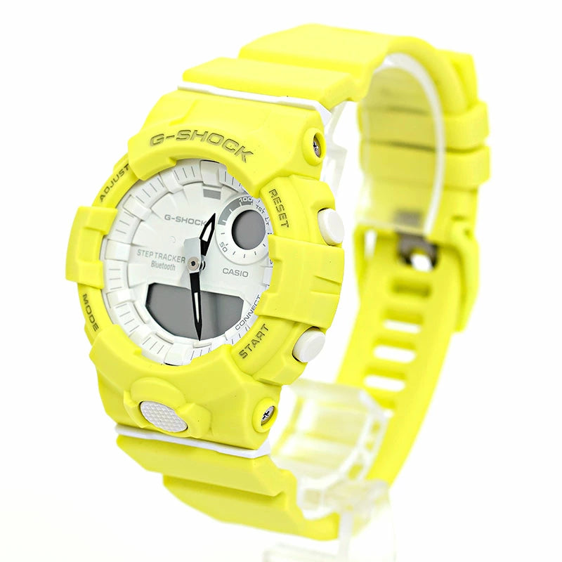 NEW Casio Men's G-SHOCK White Yellow GMA-B800-9A Watch